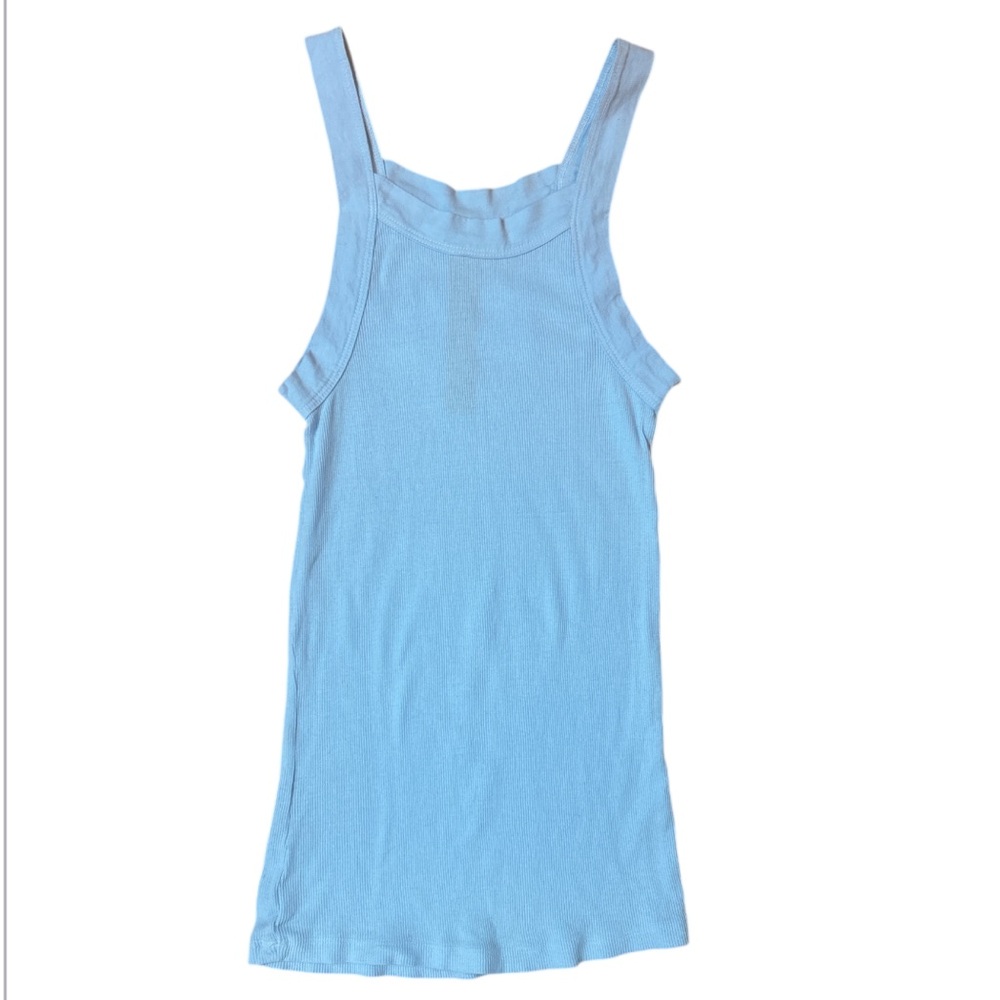 Q House of Basics Light Blue Tank Top size:xs
